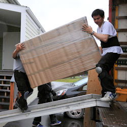 Movers load is under 4 feet so no guard rails are required.