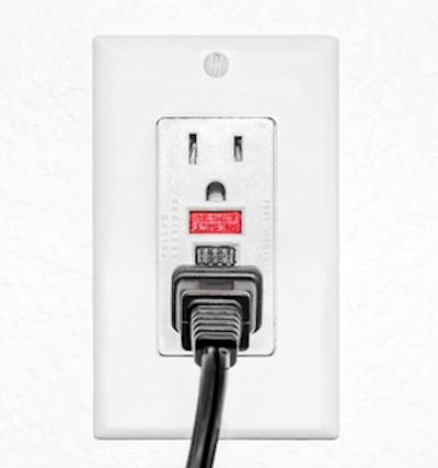 Picture of a GFCI - Ground Fault Circuit Interrupter.