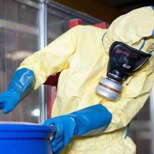 worker handling hazardous materials 