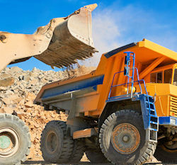 loading a dump truck