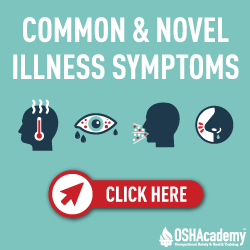 Chart showing illness symptoms