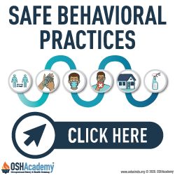 Flow chart of safe behavioral practices