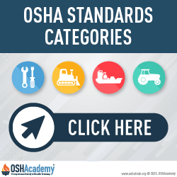 Infographic of OSHA Standards Categories