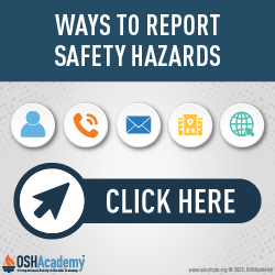 Infographic of How to Report Safety Hazards