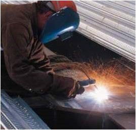 Welding exposes workers to ultraviolet radition.