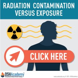 Infographic of Radiation Contamination vs. Exposure