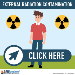 how external radiation contamination can occur