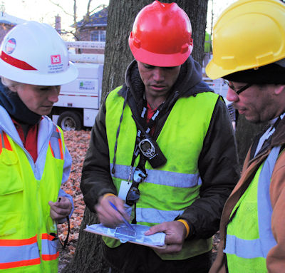 Pre-fell coordination usace photo.