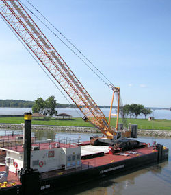 USACE floating crane