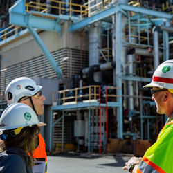 USACE inspectors inspecting piping systems