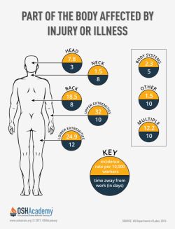 Poster showing part of the body affected by injury or illness. 