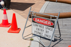 confined space entry sign