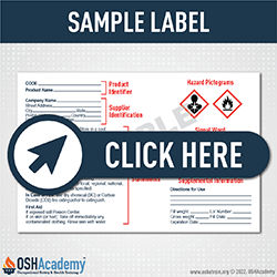 Infographic of sample label