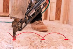 Nail gun bump firing