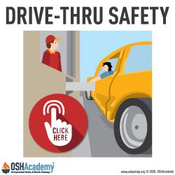 Infographic about drive thru safety.