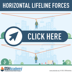 Infographic about horizontal lifeline forces