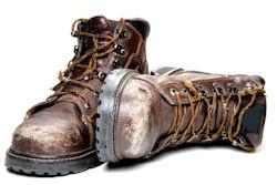 A pair of safety boots