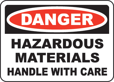 hazardous materials sign