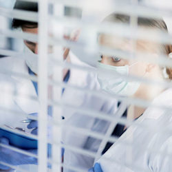 Image showing a hospital isolation room