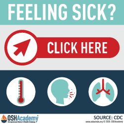 infographic telling you to stay home if you feel sick.