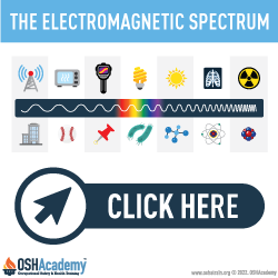 Infographic showing the electromagnetic spectrum