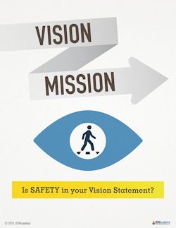 Image of a vision and mission infographic