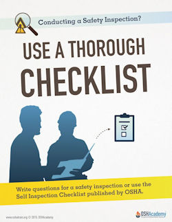 Infographic - Use a checklist to inspect