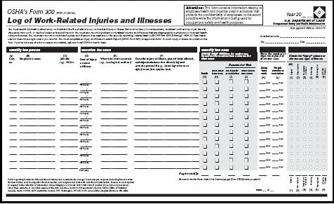 OSHA 300 Log