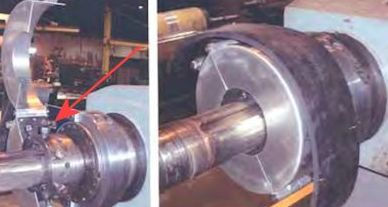 Enclosed metal shaft