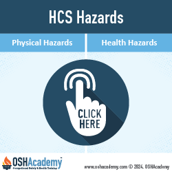 Infographic of HCS Hazard Communication Standards Hazards