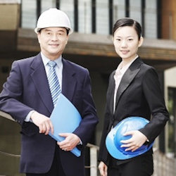 Two consultants visiting a worksite