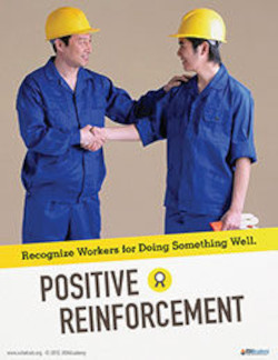 Poster about positive reinforcement.