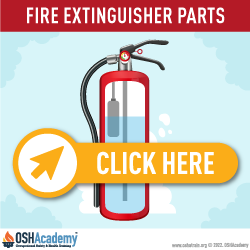 Infographic showing Fire Extinguisher Parts