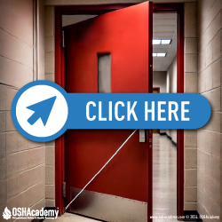 Infographic of Fire Door Held Open by a rope.