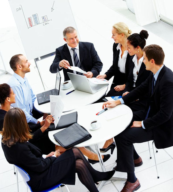 Image showing managers in a meeting