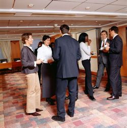 Image of employees at a social gathering.