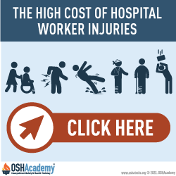 Infographic about the high cost of hospital worker injuries