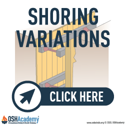 Infographic of hydraulic shoring types and variations 