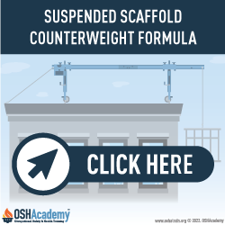Counterweights formula