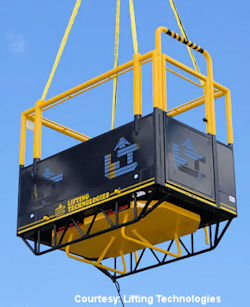 Suspended personnel platform