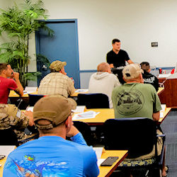 Workers receiving classroom education