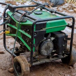 Outdoor gas powered generator