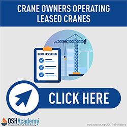 Infographic for crane owners operating leased cranes