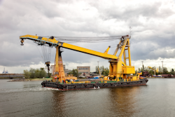 crane on a barge