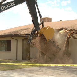 old structure being demolished