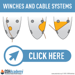 Infographic of winches and cable systems and safe standing areas 