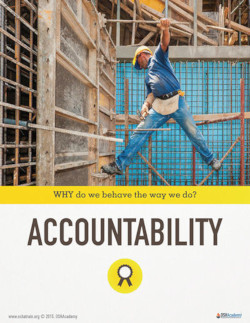 Poster showing no accountability no safety