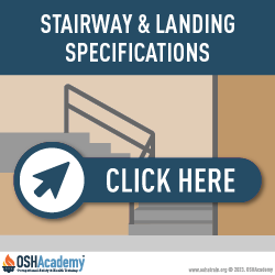 Infographic of Stairway and Landing Specifications