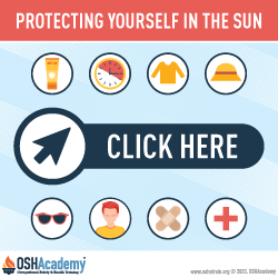 Infographic about protecting yourself in the sun