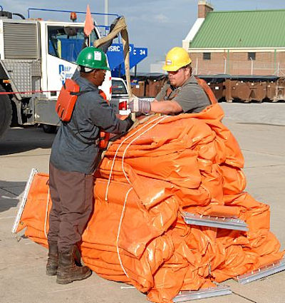 Workers outside stacking materials who may not be acclimatized to the environment